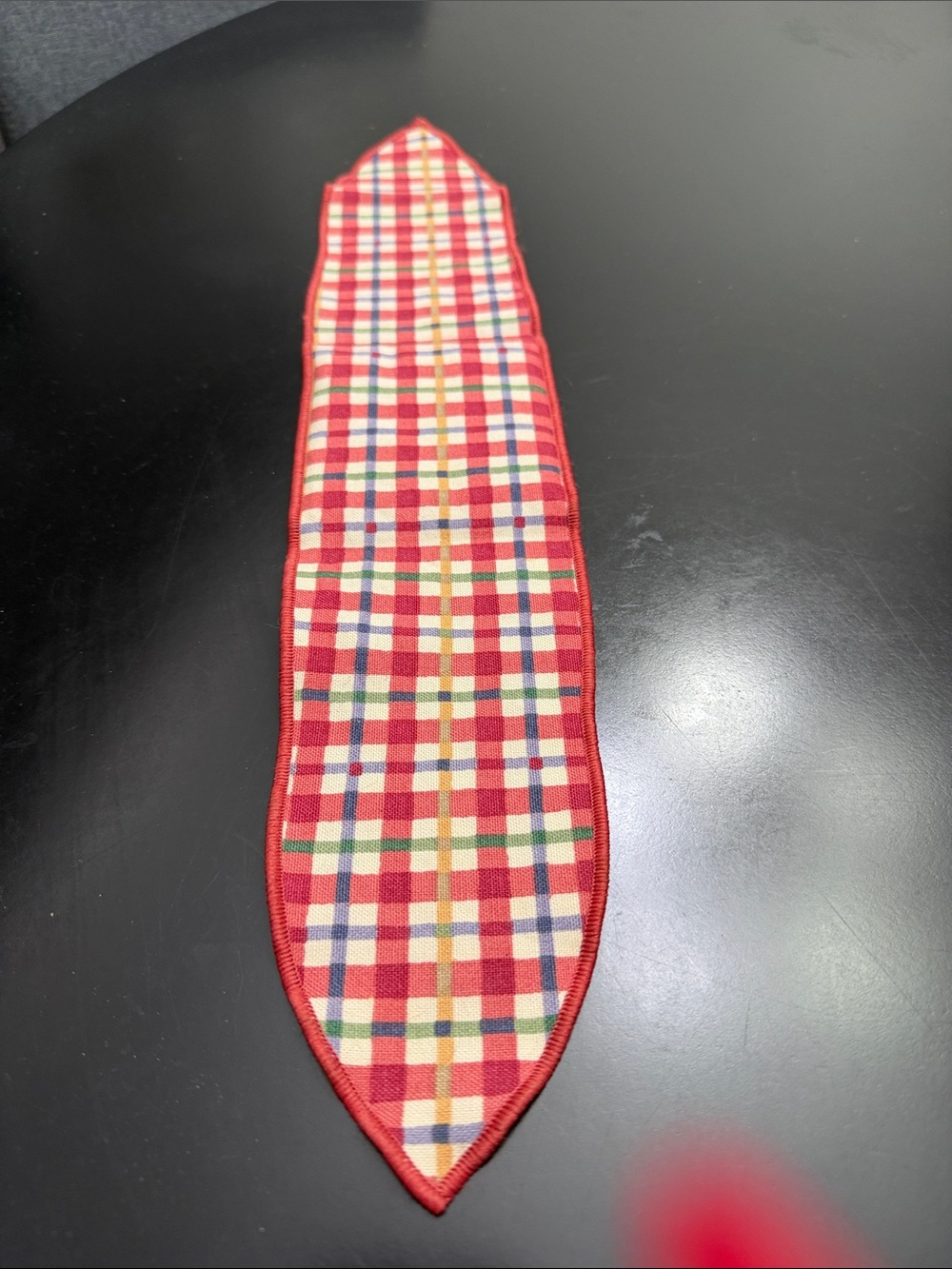 Longaberger Plaid Red Multi Basket Handle